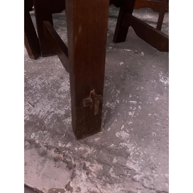 Brutalist Wooden Chairs, 1970s, Set of 10 For Sale - Image 12 of 14