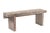 Indian Carved Front Rustic Teakwood Bench For Sale - Image 4 of 4