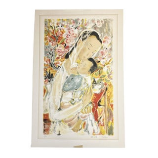 1960s Le Pho - Maternite Signed & Numbered Lithograph For Sale