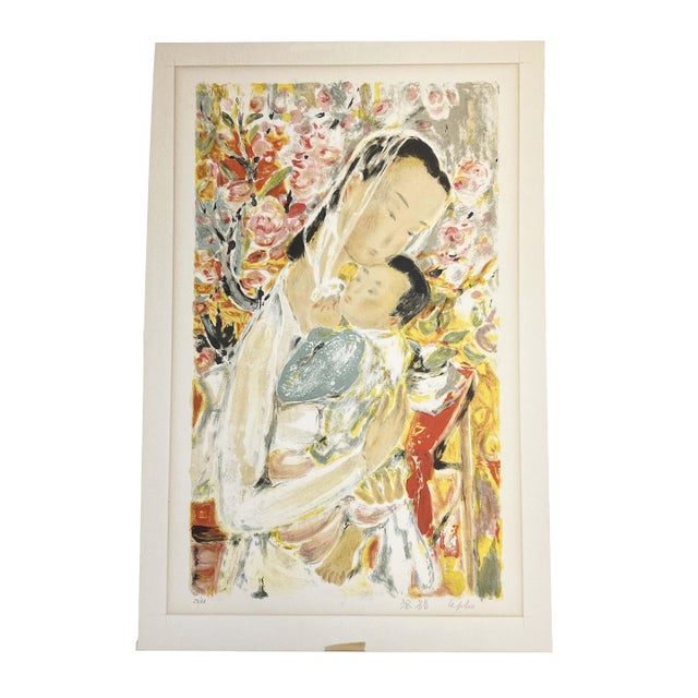 1960s Le Pho - Maternite Signed & Numbered Lithograph For Sale
