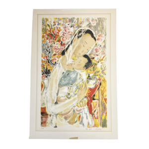 1960s Le Pho - Maternite Signed & Numbered Lithograph