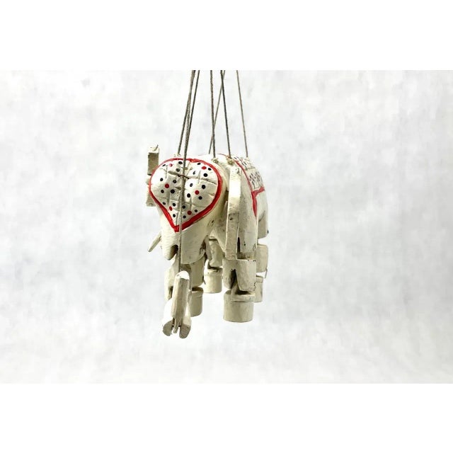 Wood Handcrafted Vintage Marionette Puppet on a String, Burma, 1930s For Sale - Image 7 of 13