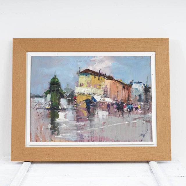 Renzo Piccoli, Urban Landscape, Painting For Sale - Image 8 of 8
