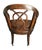 Traditional 1950s Regency Style Mahogany Leather Armchair For Sale - Image 3 of 6