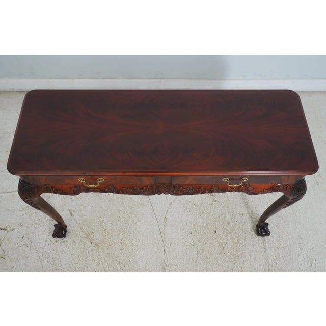 Wellington Hall Ball & Claw Mahogany Console Table For Sale - Image 4 of 12