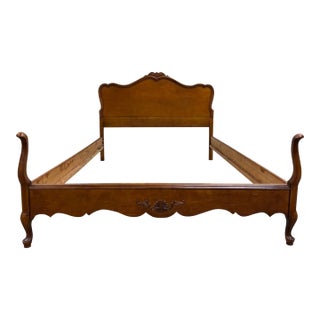 Vintage Full Size French Provincial or Rococo Revival Style Bed For Sale