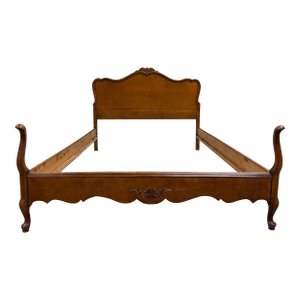 Vintage Full Size French Provincial or Rococo Revival Style Bed