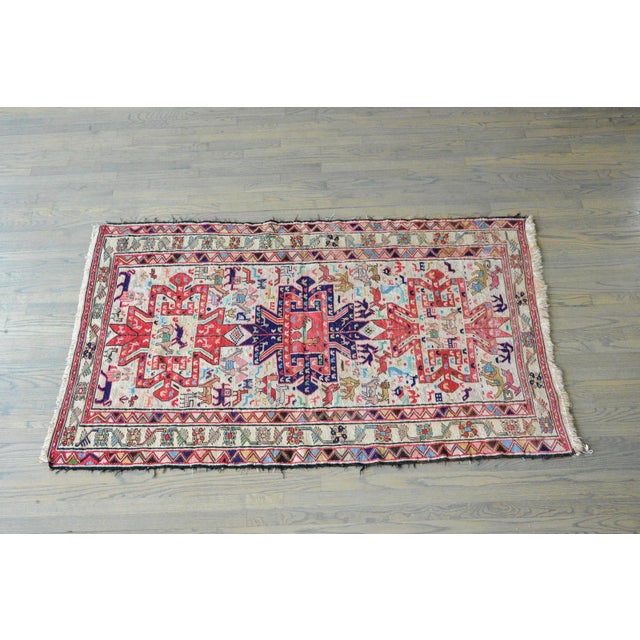 Vintage Soumak Rug For Sale - Image 10 of 11