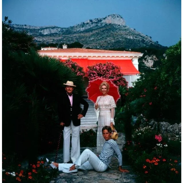 De Rosieres Family 1975 by Slim Aarons Slim Aarons Limited Estate Edition Viscount and Viscountess Paul de Rosiere outside...