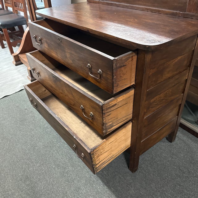 1920s Victorian Eastlake Style Dresser With Mirror For Sale - Image 5 of 12
