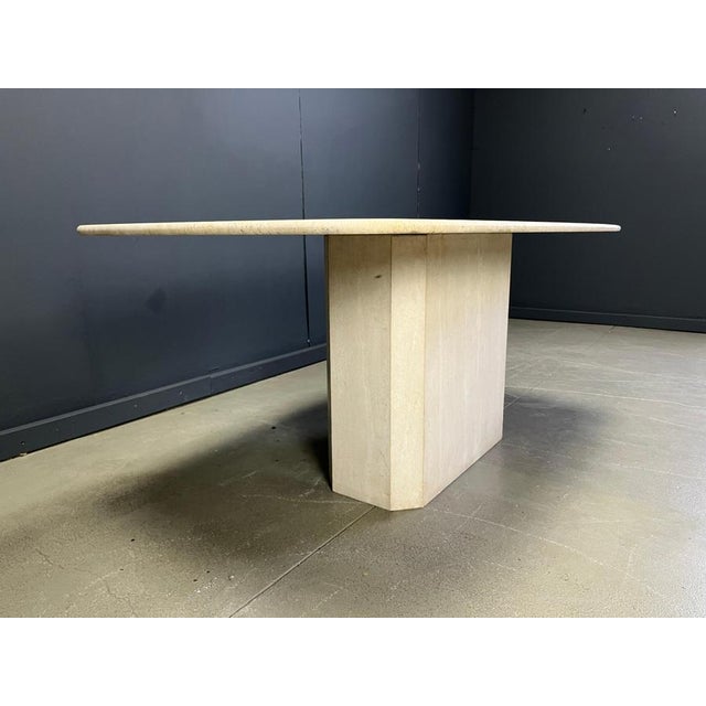 Vintage Travertine Dining Table, 1970s For Sale - Image 6 of 15