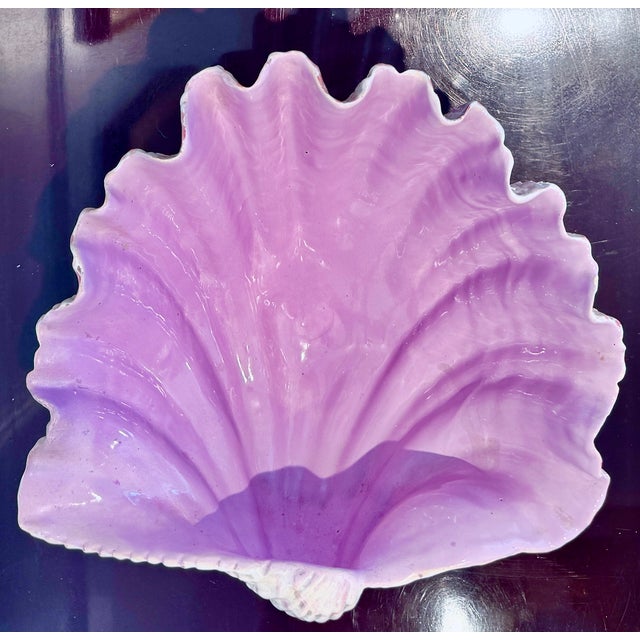 Ceramic English Majolica Shell Centerpiece Jardinière, George Jones, 19th Century For Sale - Image 7 of 16