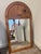 Contemporary Vintage 90s Ethan Allen Wood Fan Accent Mirror Rectangular For Sale - Image 3 of 6