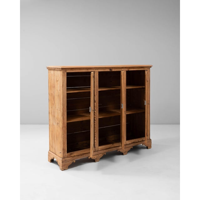 Mid 20th Century French Provincial Pine Three-Door Buffet For Sale - Image 4 of 18