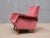 Set of Vintage Chairs in Coral Red Velvet and Beech by Gio Ponti for Asko, 1950s For Sale - Image 6 of 17