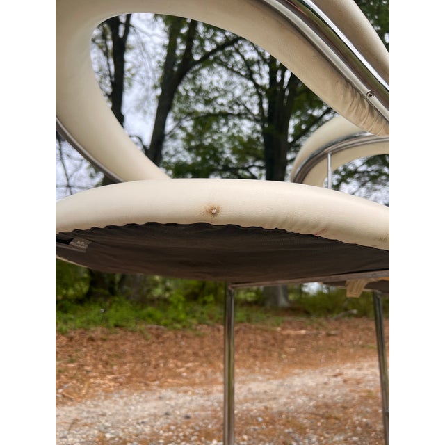 Mid 20th Century BauHaus Ss33 Cantilevered Counter Height Barstools by Anton Lorenz for Thonet - Set of Four For Sale - Image 9 of 12
