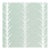 Schumacher X Celerie Kemble Acanthus Stripe Sisal Wallpaper in Seaglass & Chalk For Sale