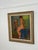 Original swedish oil on canvas – “modell” by a. W. Ekelund – vintage – 73 × 82 cm (approx. 29" × 32") a striking...