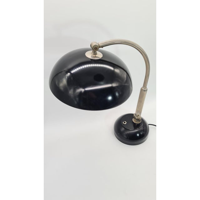 Bauhaus Desk Lamp by H. Busquet for Hala Zeist, 1940s For Sale - Image 3 of 14