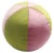 Velvet Ball Cushion in Pink and Green by Lo Decor For Sale