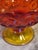 Red 20th Century Le Smith Moon & Stars Amberina Compote Lidded Compote For Sale - Image 8 of 17