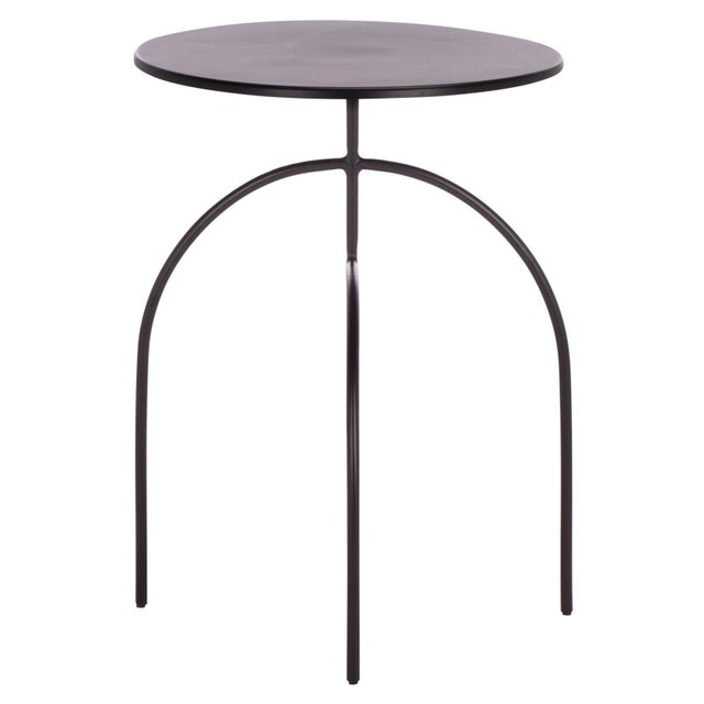 Black Saburo Ronin Accent Table in Black, 22" For Sale - Image 8 of 8