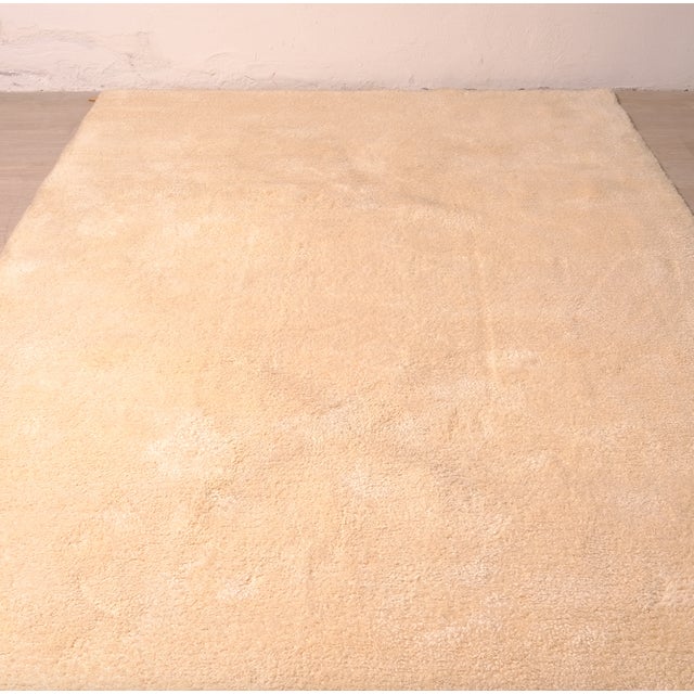 Modern Stubb Rug in Beige Wool and Linen by Gunilla Lagerhem Ullberg for Kasthall, 2010s For Sale - Image 3 of 10