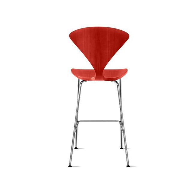Mid-Century Modern Bar Stool attributed to Norman Cherner, 1950s For Sale - Image 10 of 15