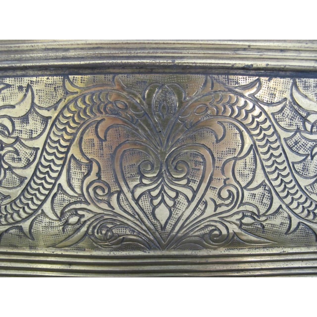 Antique Southeast Asian betel nut box crafted by the Maranao people of Mindanao Philippines. This is a larger size box in...