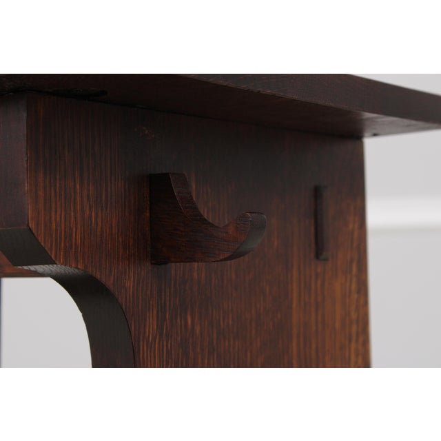 Brown Stickley Mission Oak Arts & Crafts Gong For Sale - Image 8 of 18