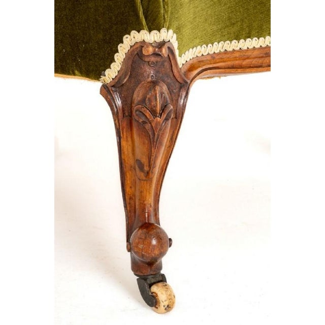 Wood Victorian Parlour Armchair in Walnut For Sale - Image 7 of 10
