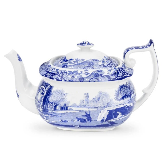 Spode Spode Blue Italian Teapot For Sale - Image 4 of 4