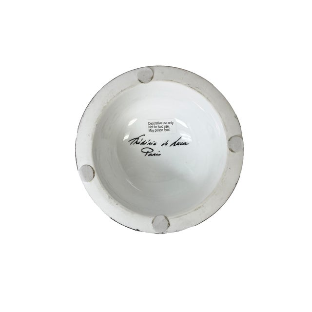 2020s Currey & Company De Luca Orange and Black Vase For Sale - Image 5 of 5