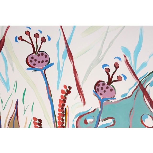 Illustration 2025, Tropical Garden, Illustration Style Still Life on Watercolor Paper, Acrylic Paint on Watercolor Paper by Romina Milano For Sale - Image 3 of 14