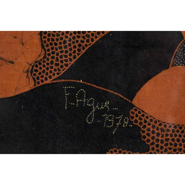Very decorative painting. Glazed. Provenance: India. Date: 20th century. Condition: excellent. Dimensions: height 108cm,...