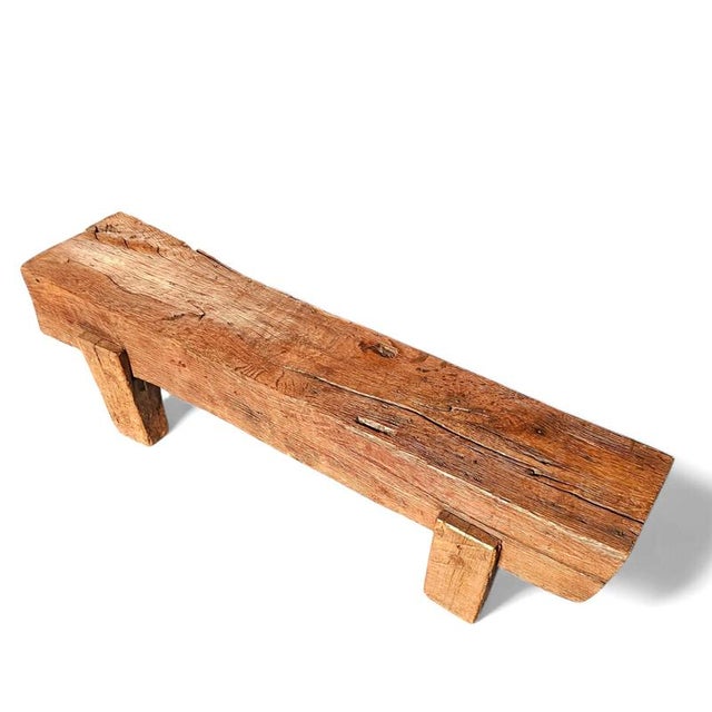 Brutalist Oak Coffee, 1960s For Sale - Image 4 of 18