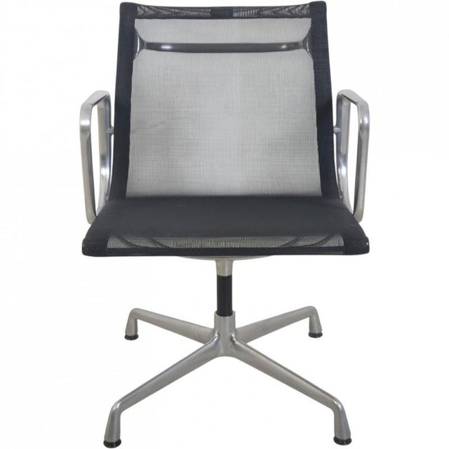 EA108 Chair in Black Mesh by Charles Eames, 2000s For Sale - Image 14 of 14