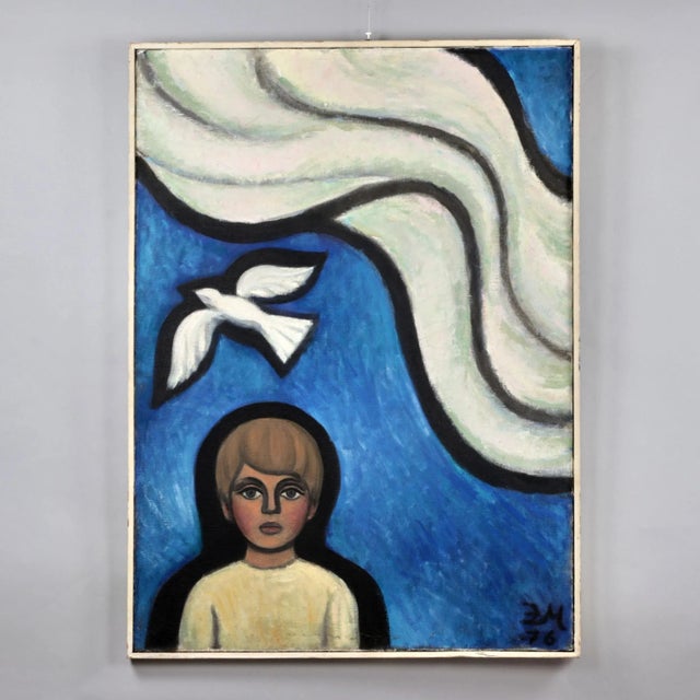 Zenta Muceniece, White Bird, 1970 For Sale - Image 4 of 4