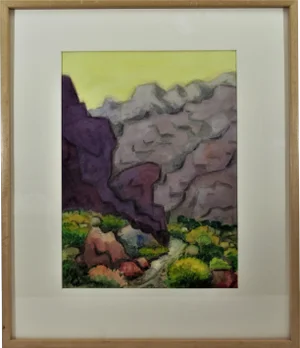 Arnold A. Grossman, Landscape with Trail, Circa 1990