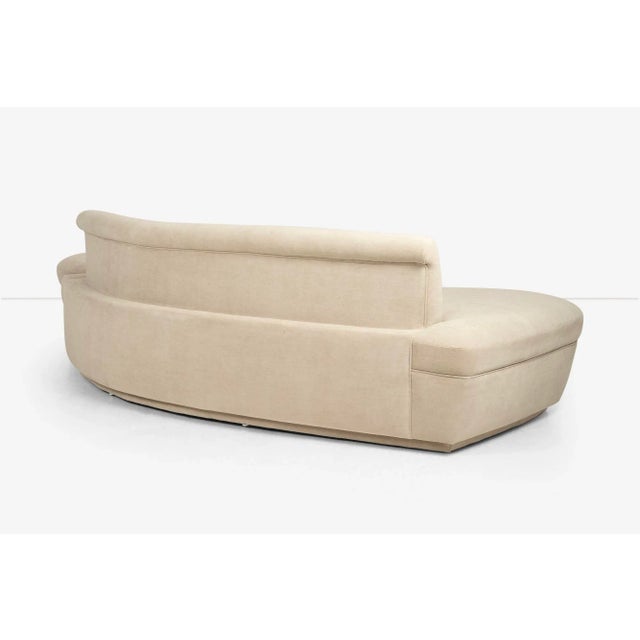 1950s Adrian Pearsall And/Or Kagan Style Sofa Sectional With Removable Pouf For Sale - Image 10 of 12