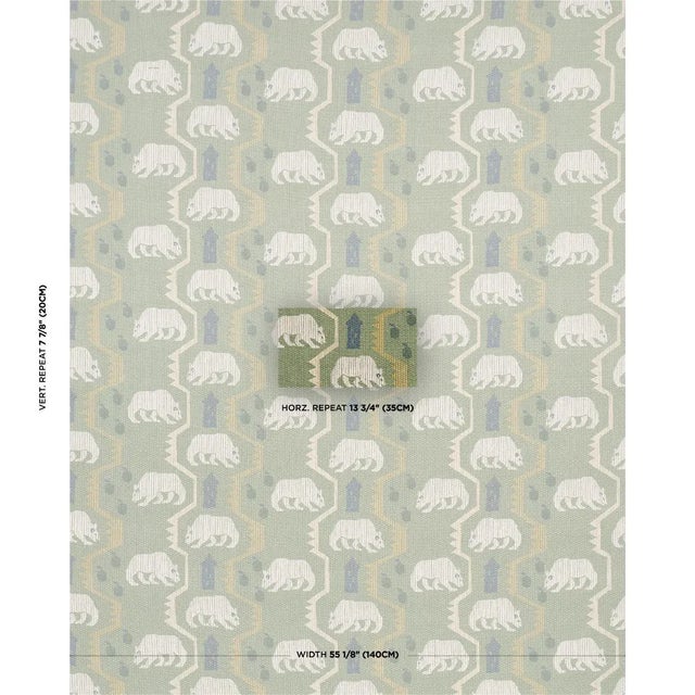 Bear Brigade is a fun figurative fabric design animated by roaming bears and an undulating stripe. Featuring a blanketlike...