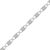 Contemporary Sterling Silver Rose-Cut Diamond Love Locks Link Bracelet (1.00cttw,I-J color,I3-Promo clarity) For Sale - Image 3 of 5
