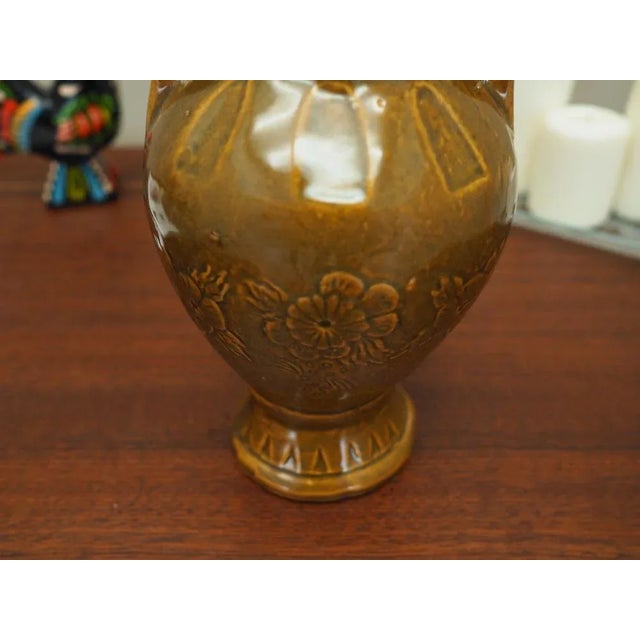 Brown Danish Ceramic Vase, 1960s For Sale - Image 8 of 9
