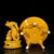 Chinese Yellow Glazed Porcelain Censer / Incense Burner With Foo Dog & Elephant Legs For Sale - Image 4 of 9