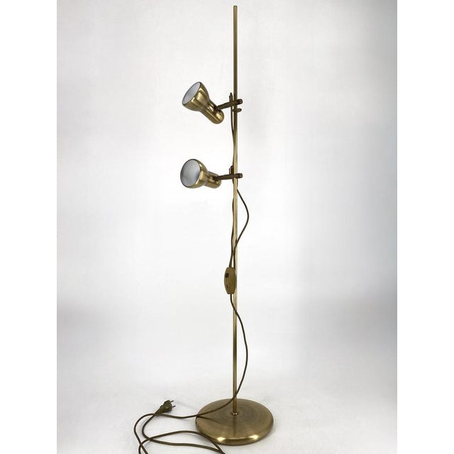 A lamp * by Sölken Leuchten Germany * Made of brass and metal * Color: Gold * Beautiful floor lamp with two spotlights *...