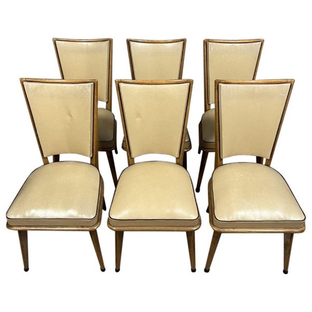 Vintage Chairs in Light Wood, 1970s, Set of 6 For Sale - Image 8 of 8
