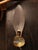 Italian wall sconce dating from the mid-20th century, featuring a handcrafted Murano glass leaf with sculpted vein...