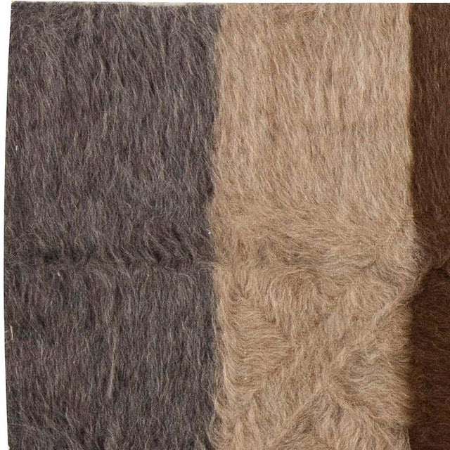 Animal Skin Taurus Collection Modern Striped Goat Hair Rug by Doris Leslie Blau For Sale - Image 7 of 7