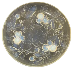 French Art Deco Verlys Opalescent Glass Bowl, 1930s