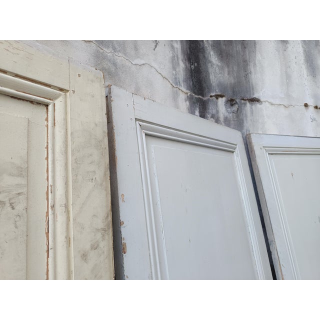 Vintage Cream Fir Doors, Set of 5 For Sale - Image 11 of 18